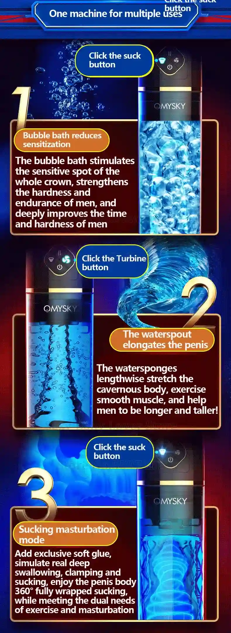 masturbador tpe con masaje y vibracion