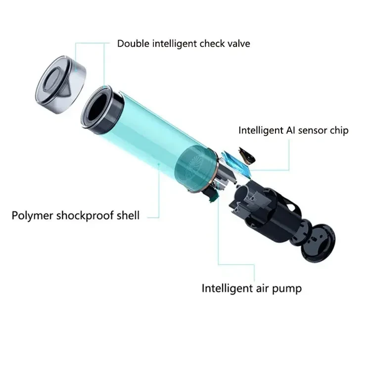 masturbador tpe con succion y agua