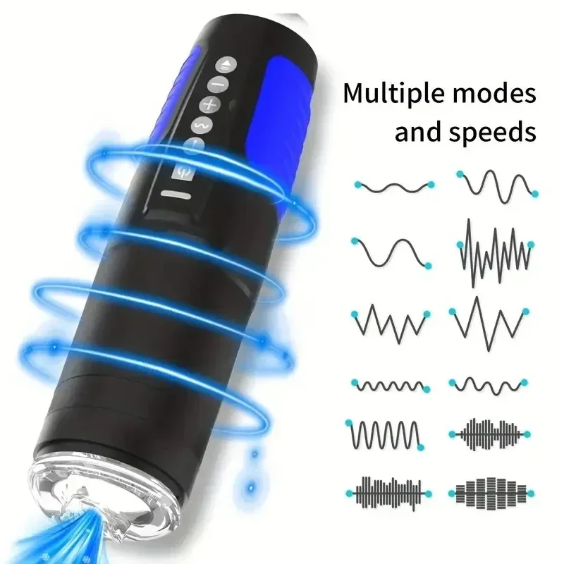 masturbador tpe con vibración y thrusting hombre