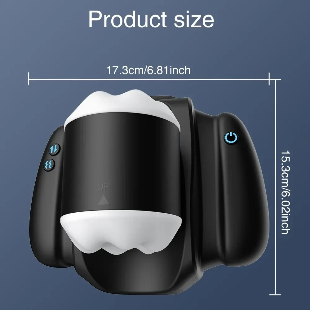 masturbador vibratorio con 9 modos