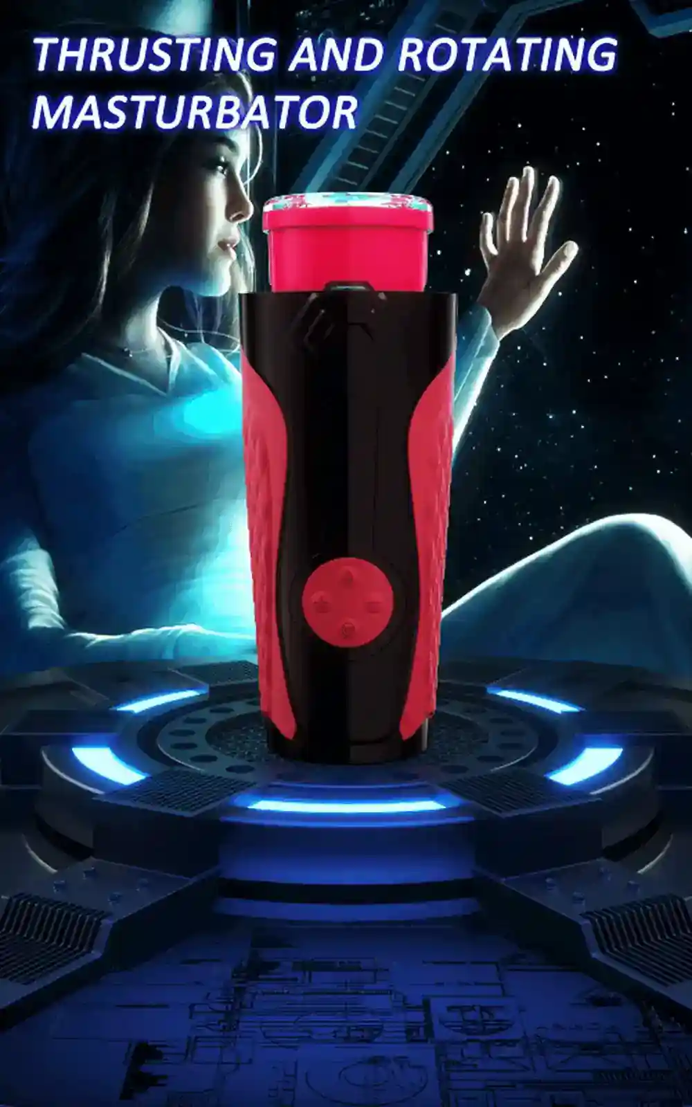 masturbador vibratorio con copa de tpe