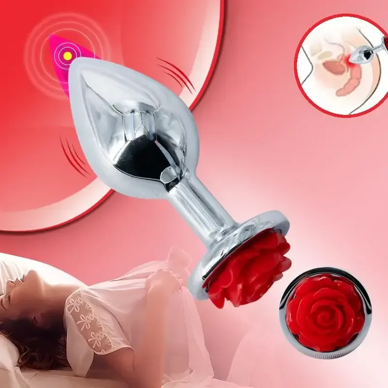 metal frio plug anal rosa