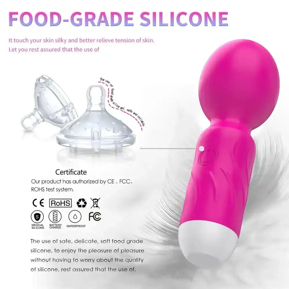 mini vibrador silicona flexible mujer