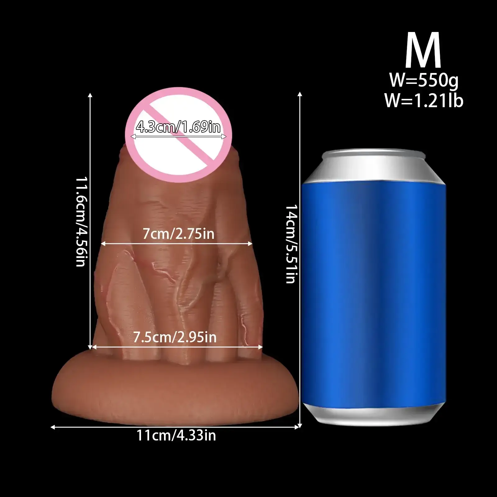 nudo realista para estimulacion anal