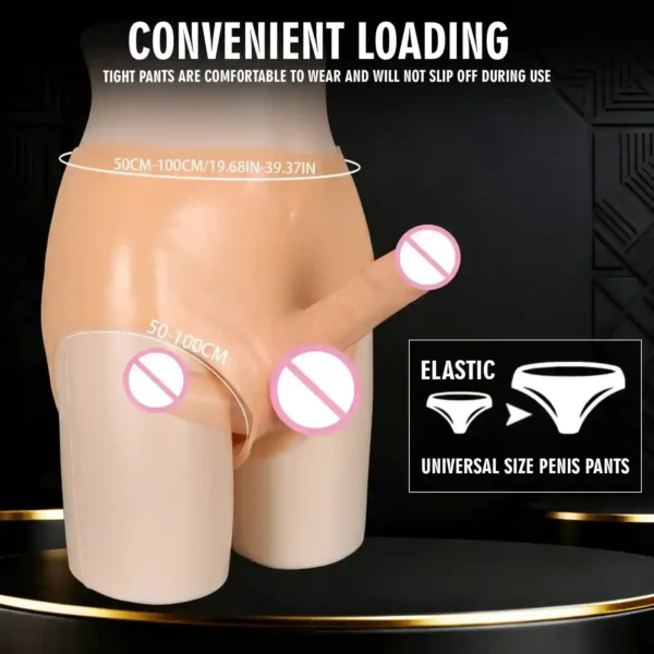 pantalón con dildos doble penetración