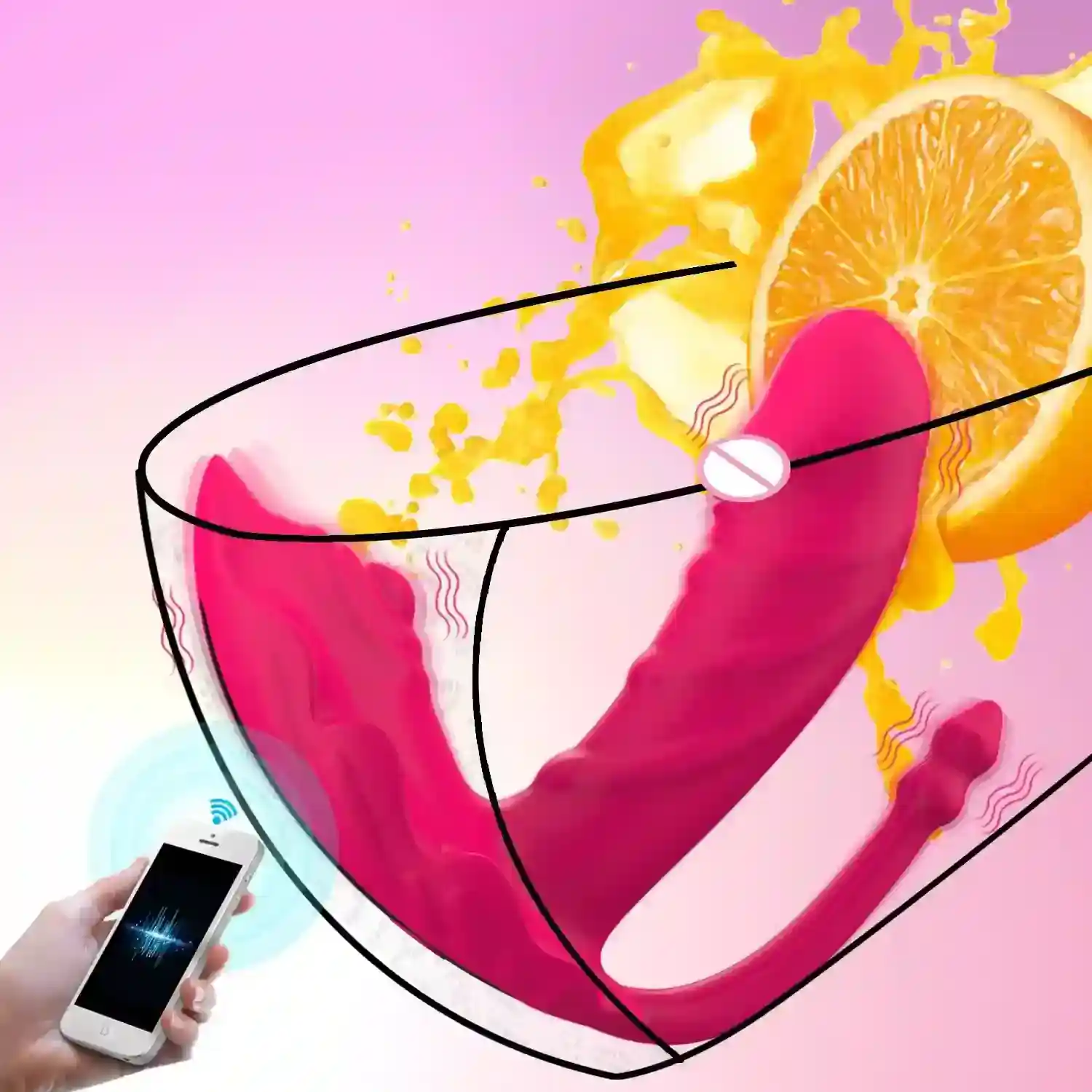 panty vibrador silicona doble estimulacion