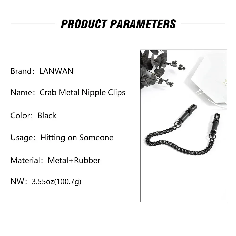 pinzas de metal bdsm con cadena