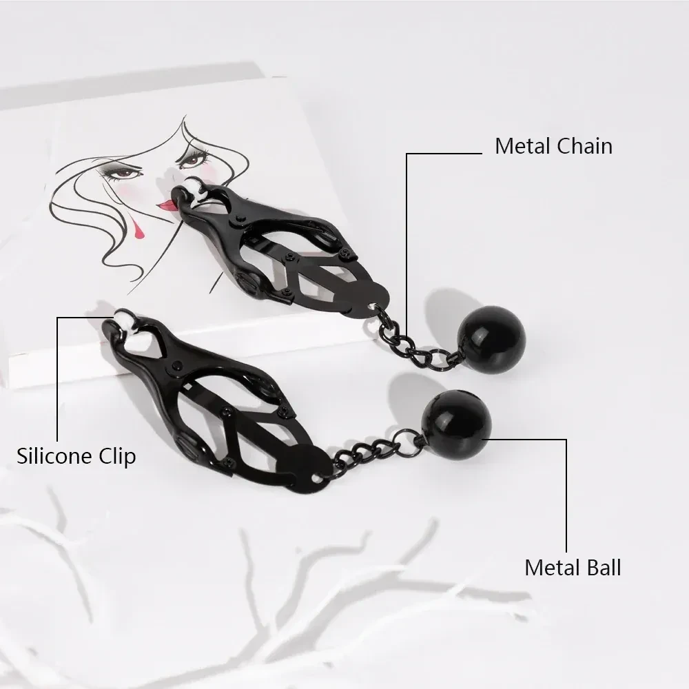 pinzas de metal y silicona para adultos