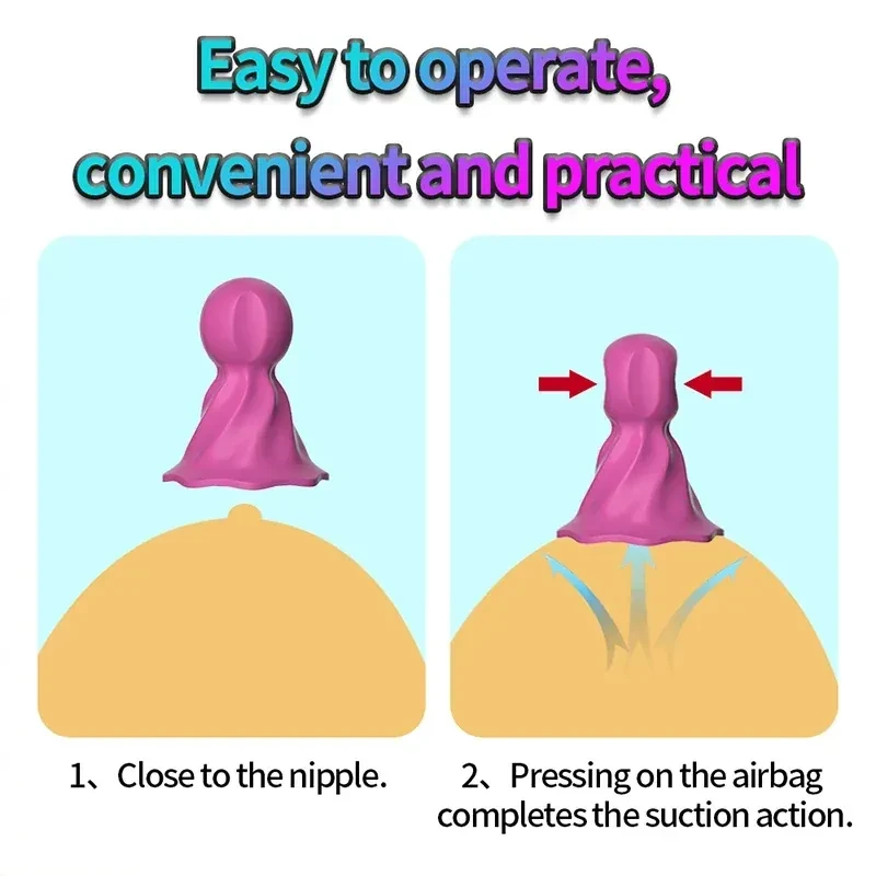 pinzas para pezones con ventosa