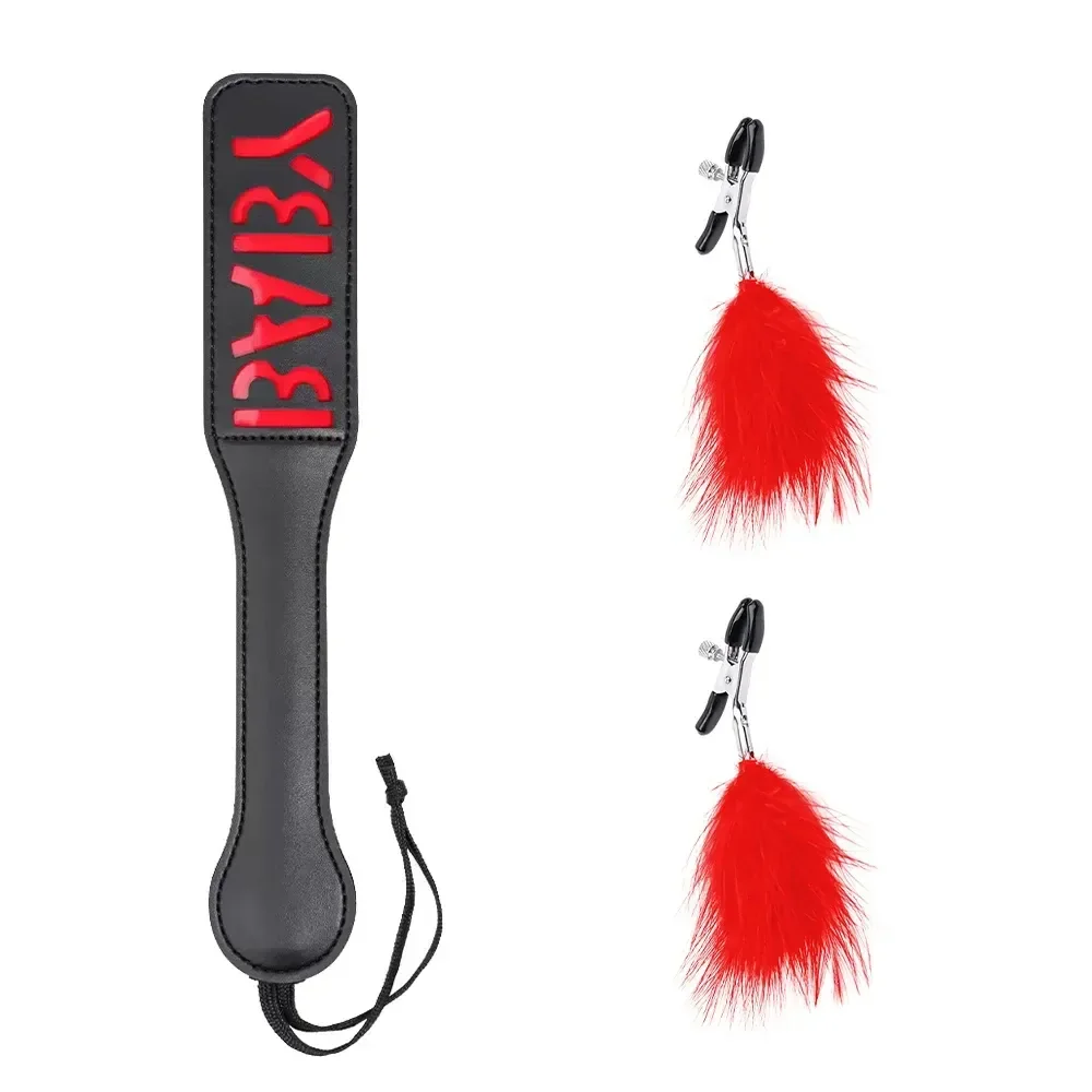 pinzas pezones metal bdsm rojas