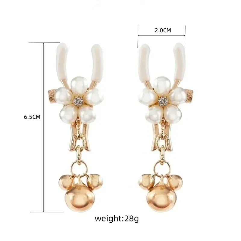 pinzas pezones metálicas bdsm perlas