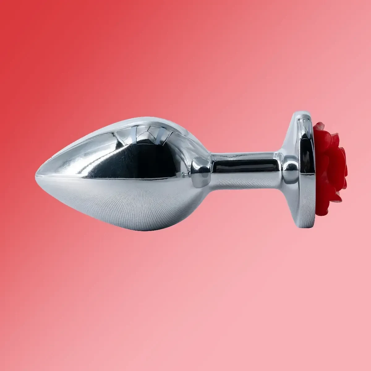 plug anal acero inoxidable rosa