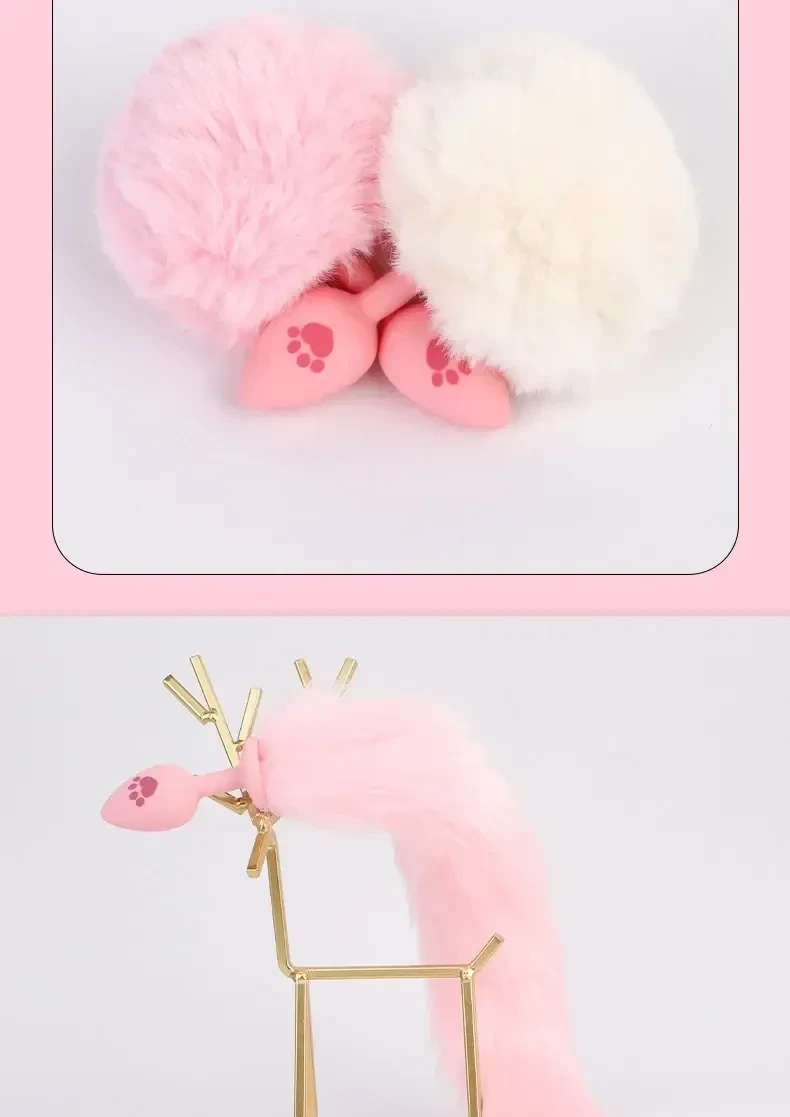 plug anal con cola esponjosa