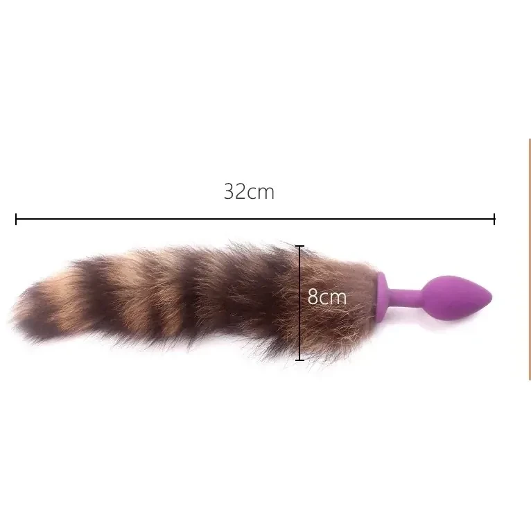 plug anal con cola negra