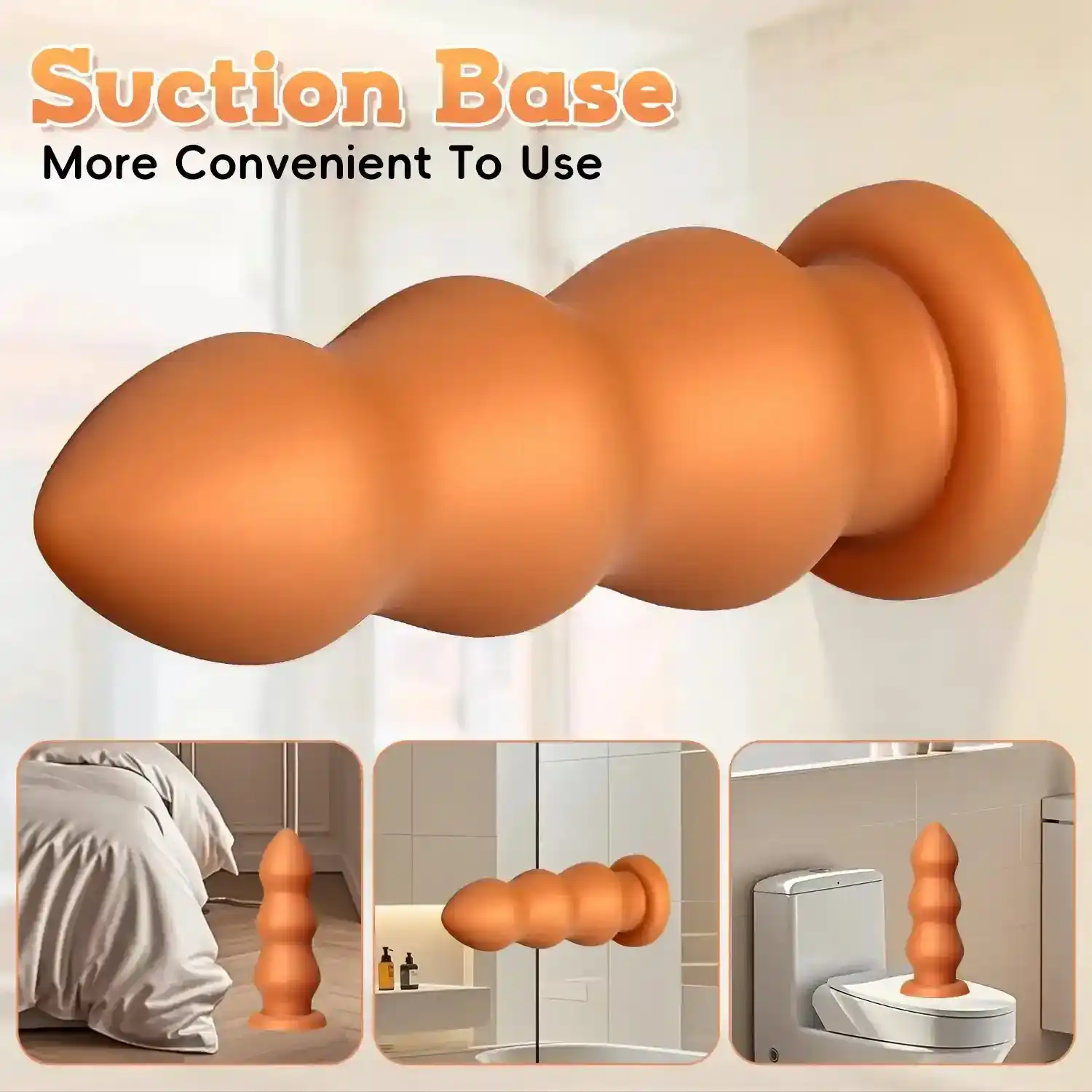 plug anal con diseño de perlas