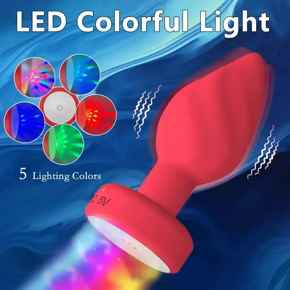 plug anal con luces led