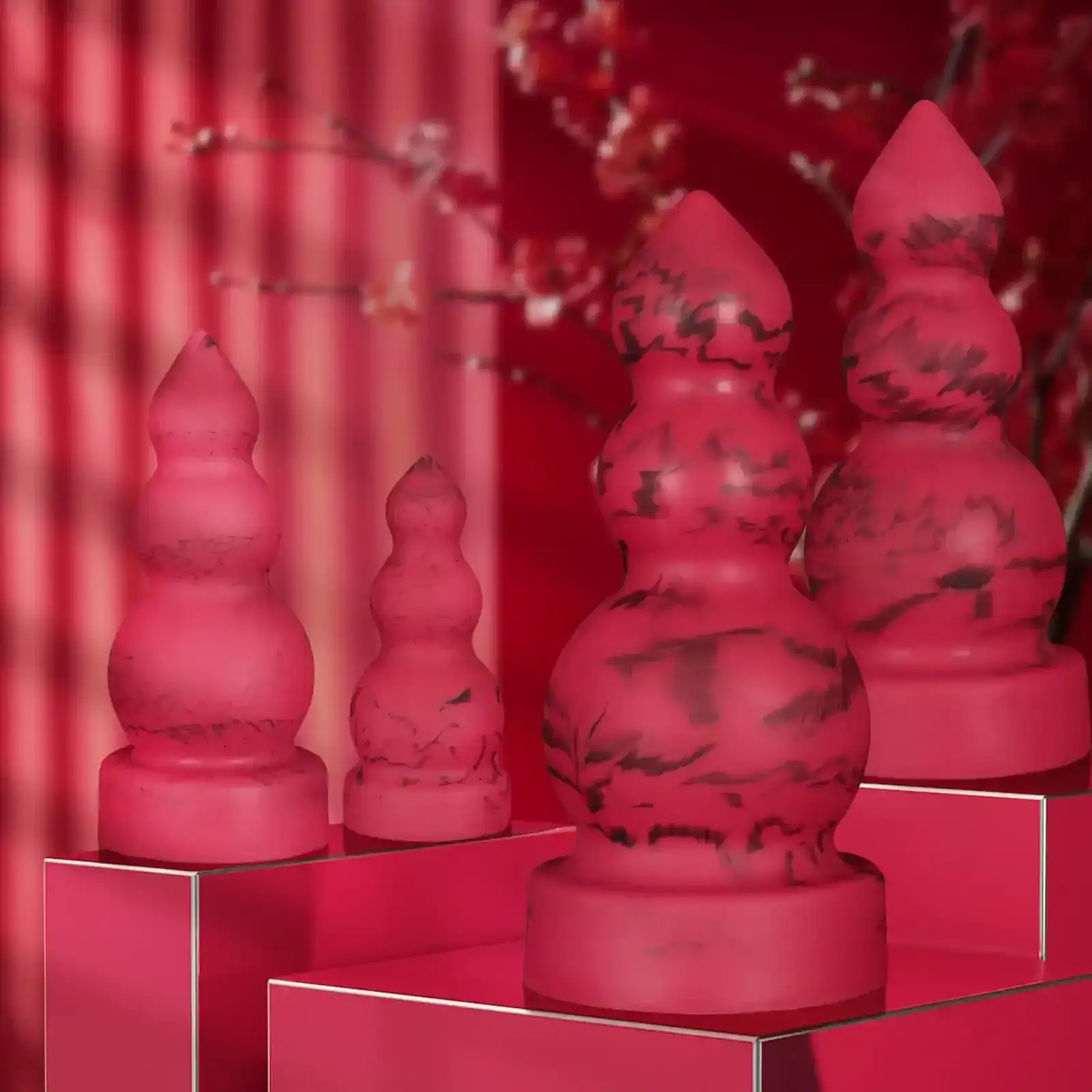 plug anal con nudo silicona liquida