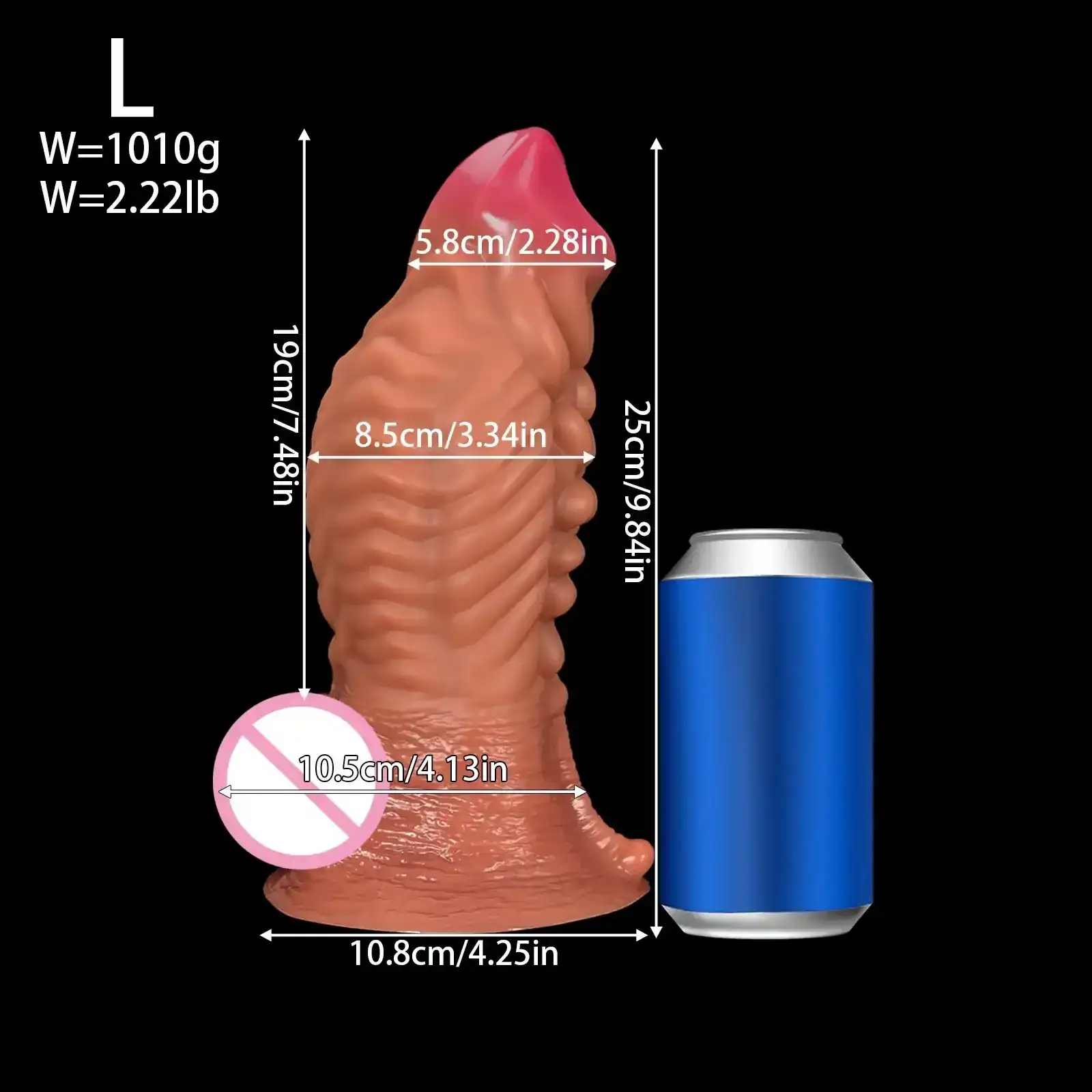 plug anal con ventosa ergonomico