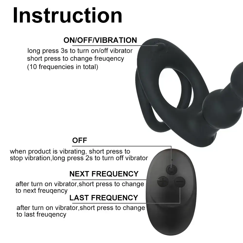 plug anal con vibracion recargable