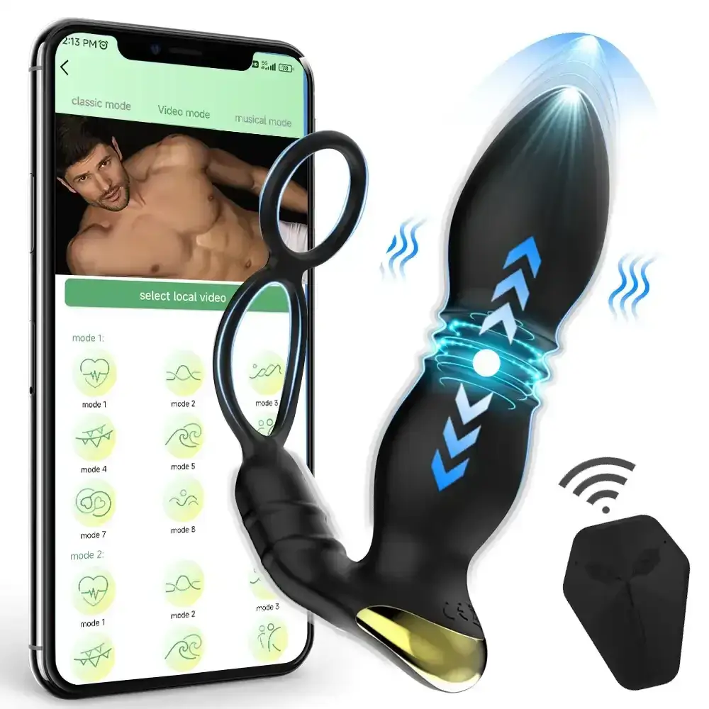plug anal control remoto telescopico