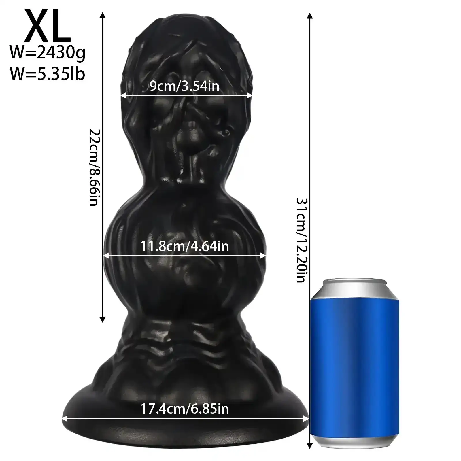 plug anal de goma tamaño pequeño