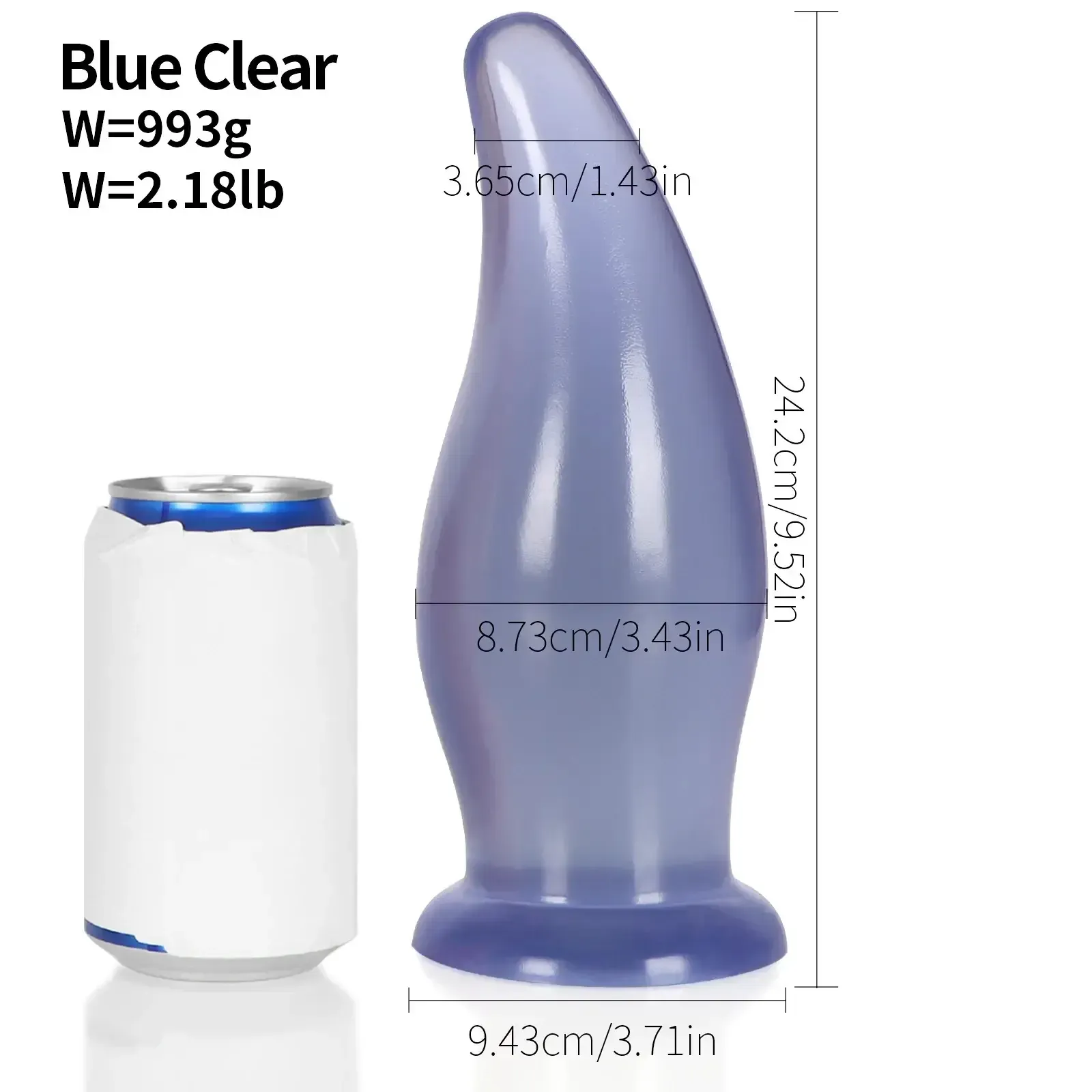 plug anal de pvc color carne