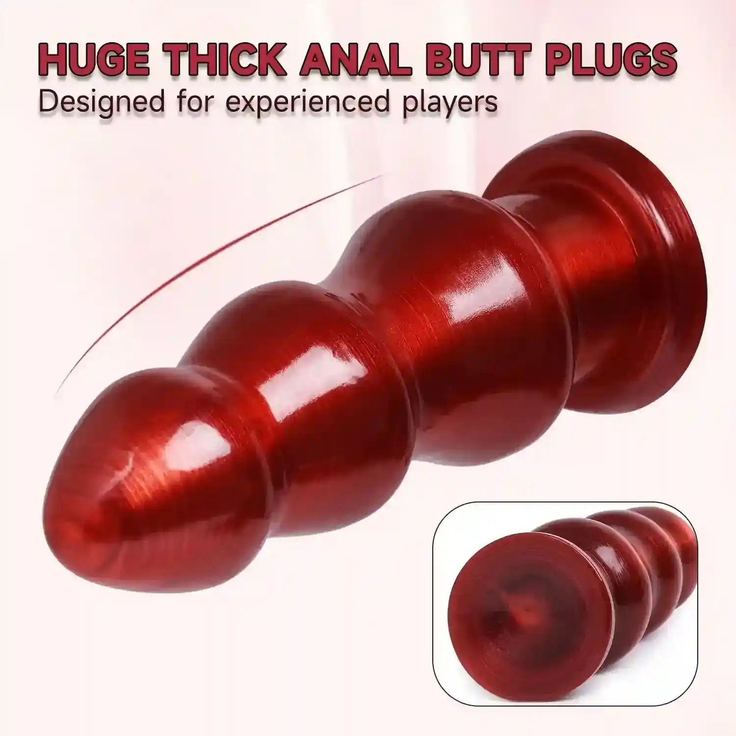 plug anal de pvc con diseño gradual