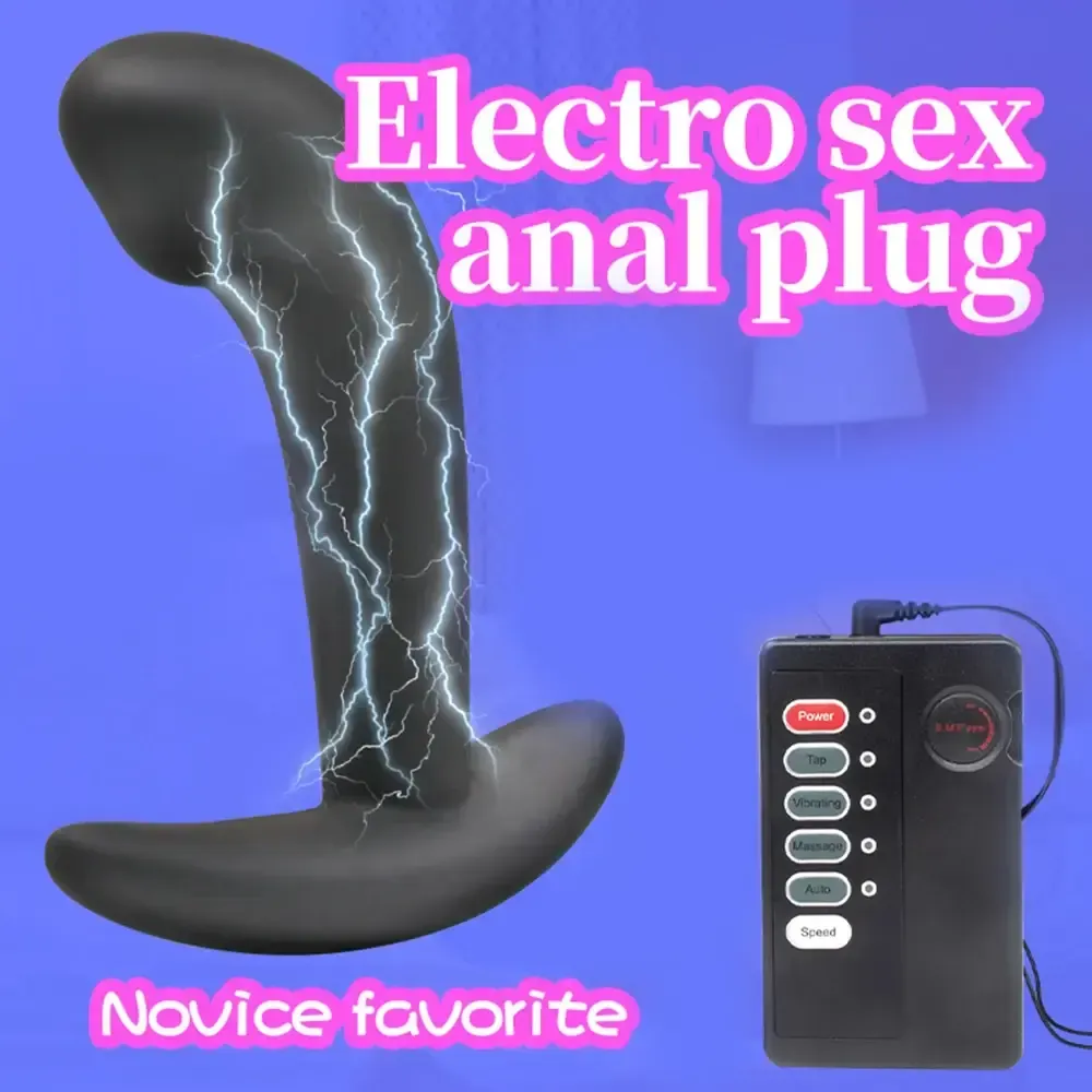 plug anal de silicona negro ergonomico