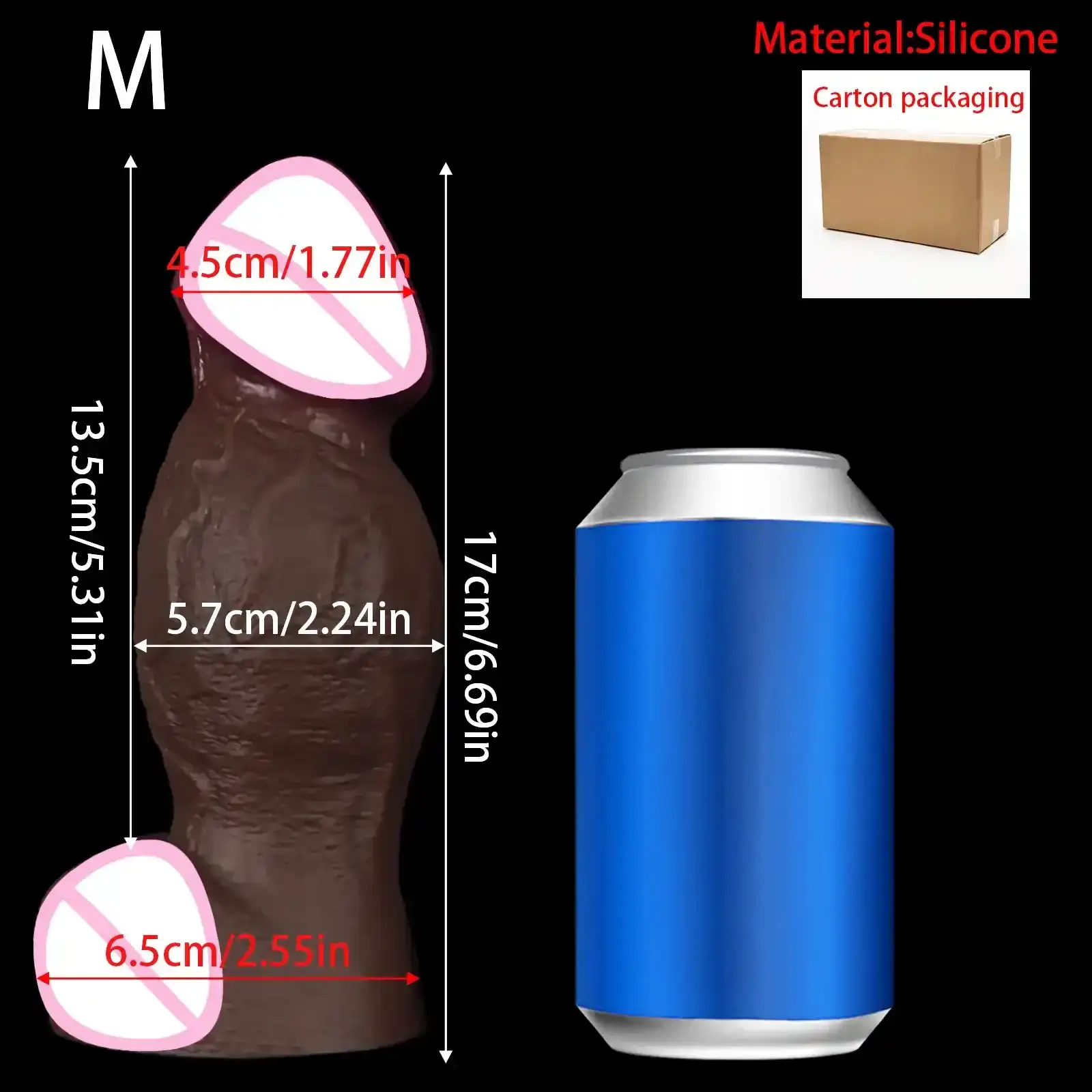 plug anal enorme con ventosa