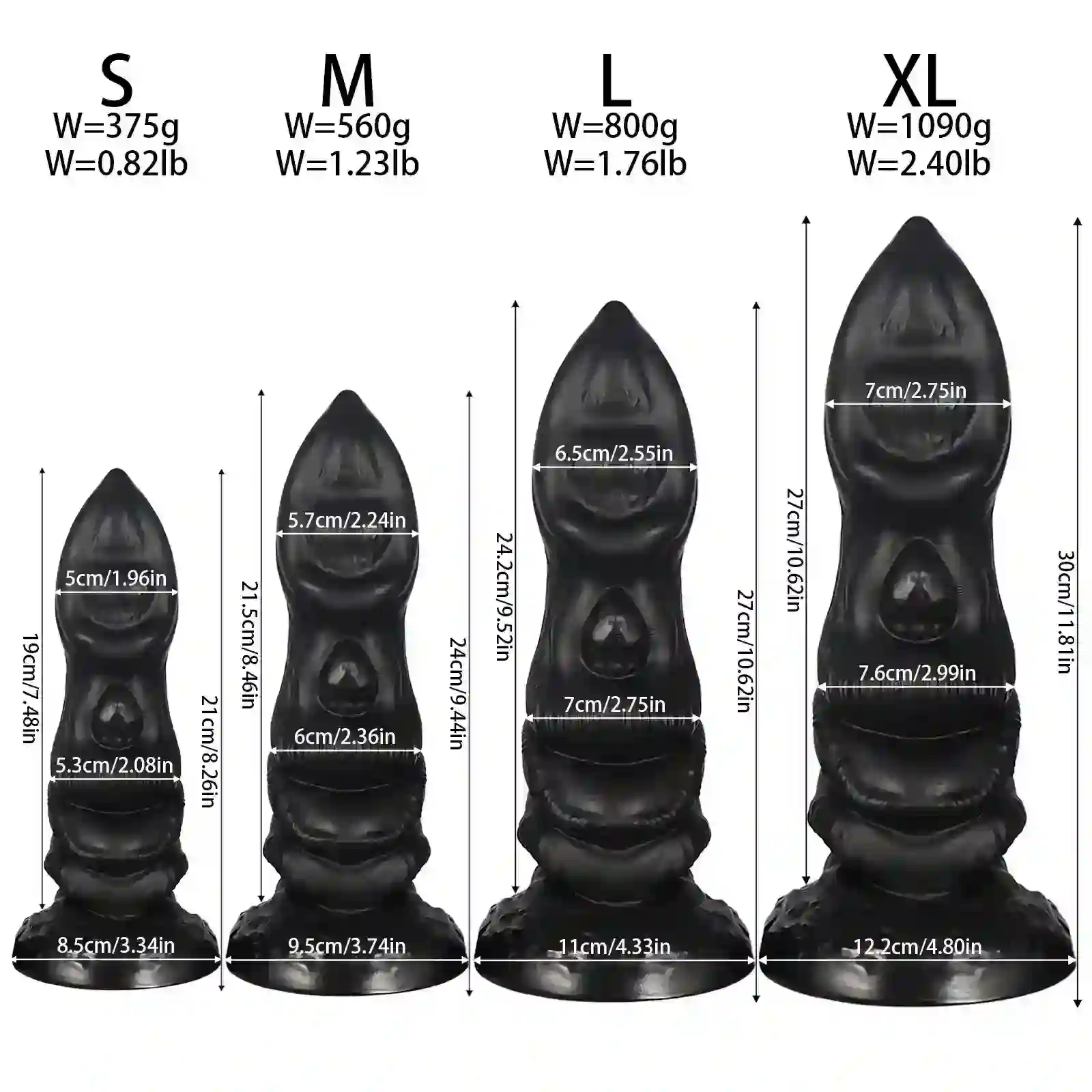 plug anal fantasia texturizado grande