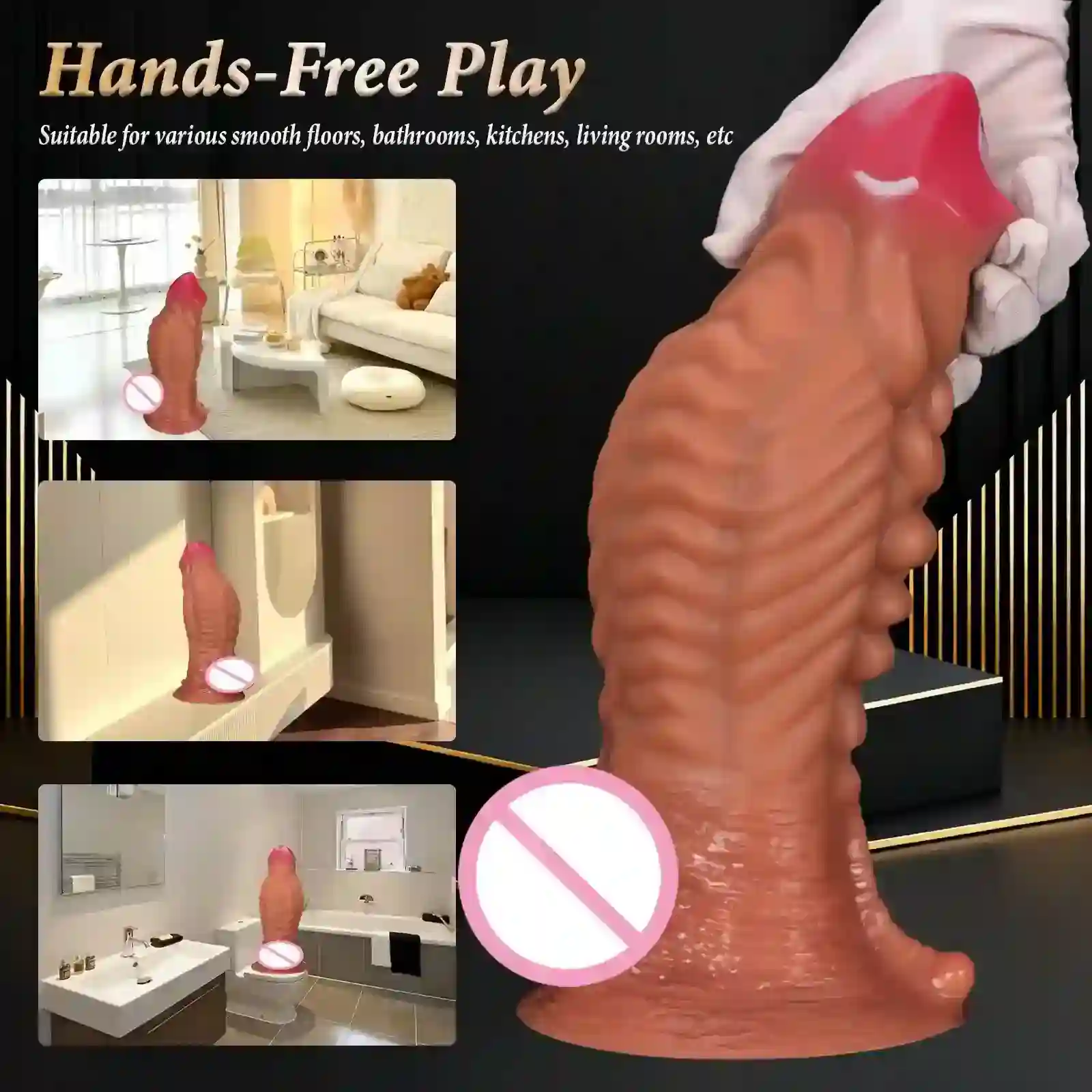 plug anal forma conica con ventosa