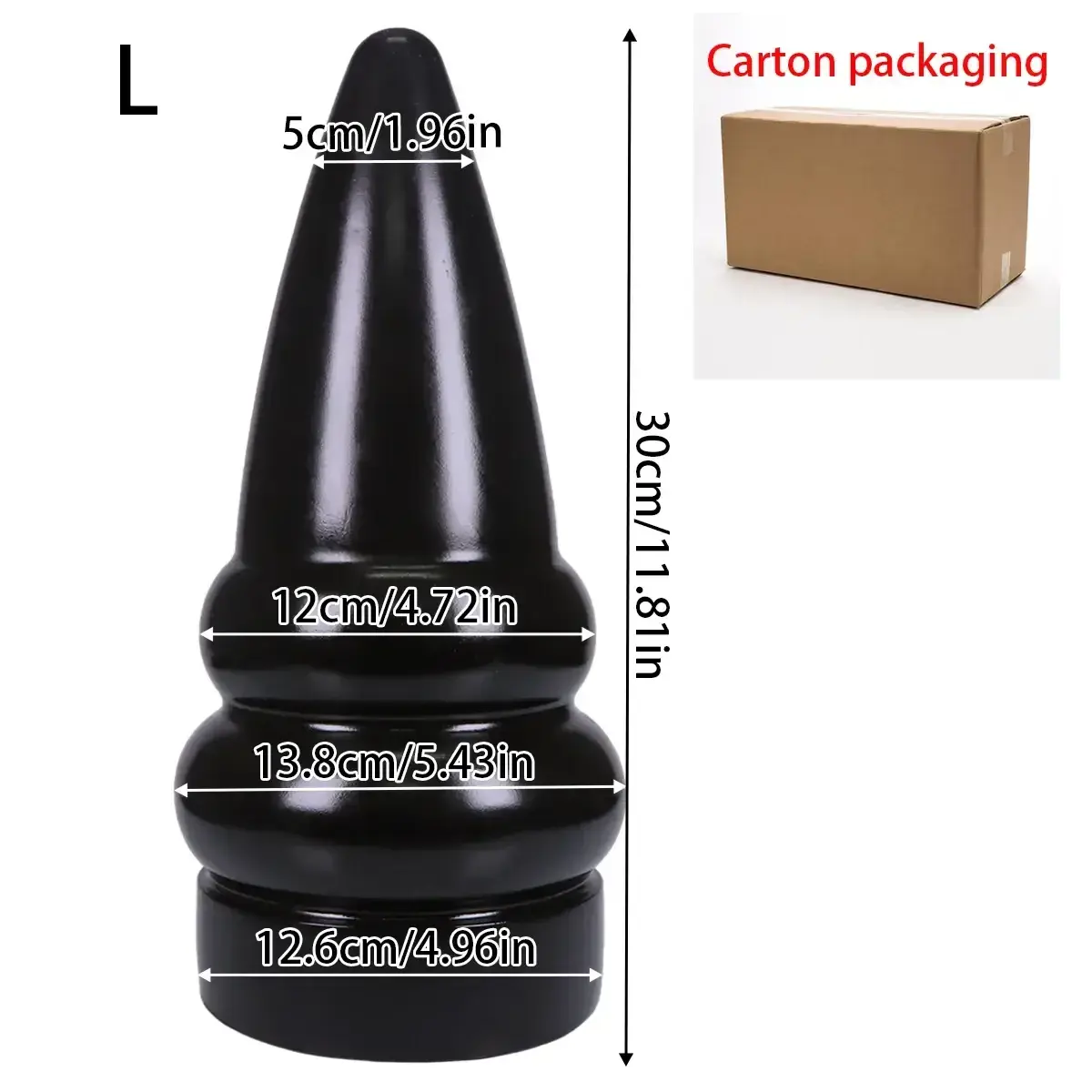 plug anal grande texturizado pvc