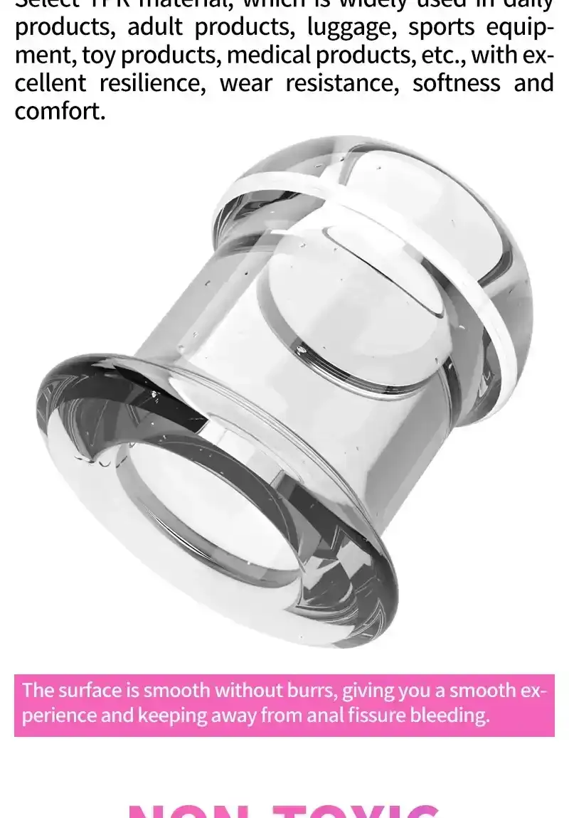 plug anal hueco con tope tpe