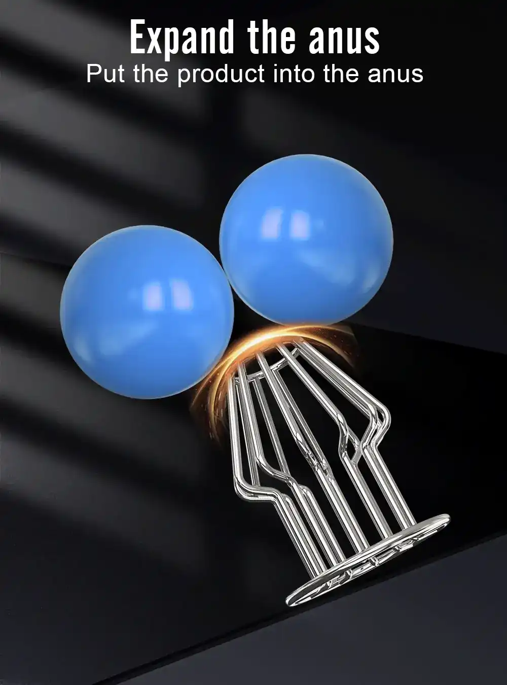 plug anal hueco unisex plateado