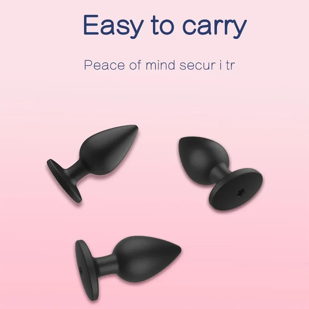 plug anal inflable ergonomico silicona