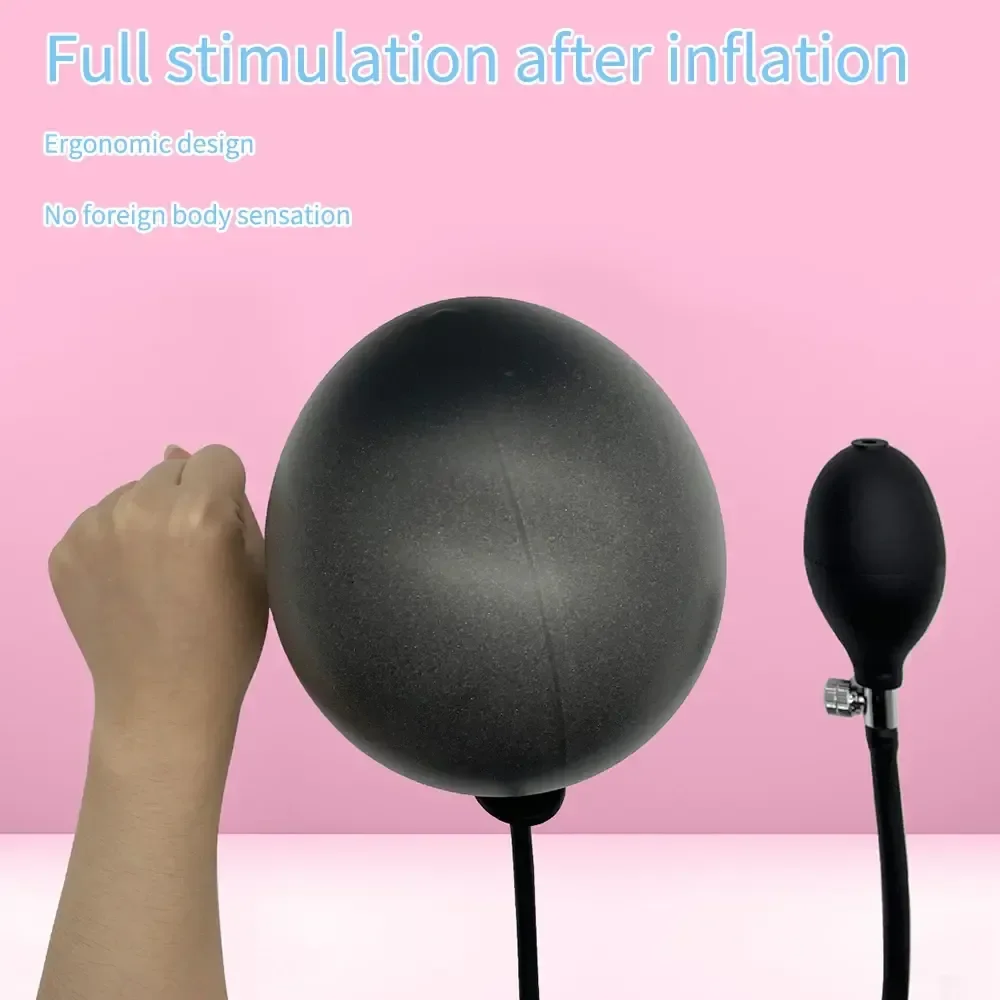 plug anal inflable para estimulacion prostatica