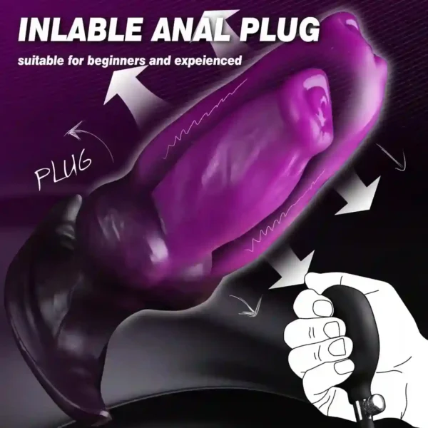 plug anal inflable tamaño ajustable