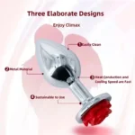 plug anal metal rosa alta calidad