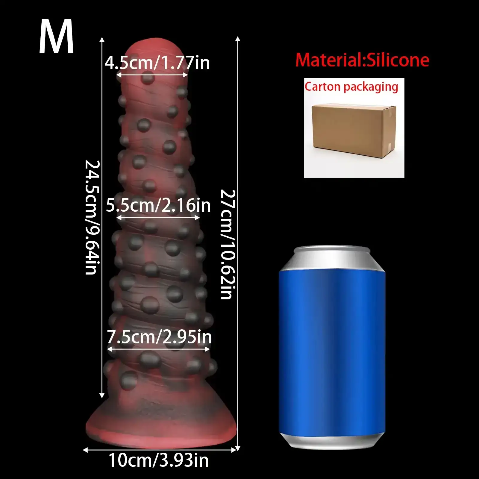 plug anal monstruoso silicona medica