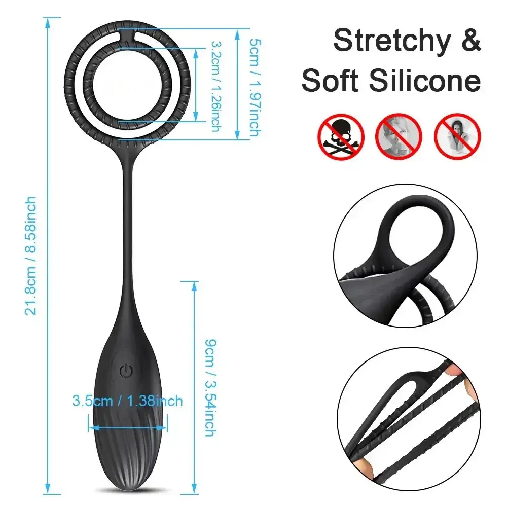 plug anal negro con estimulación prostática