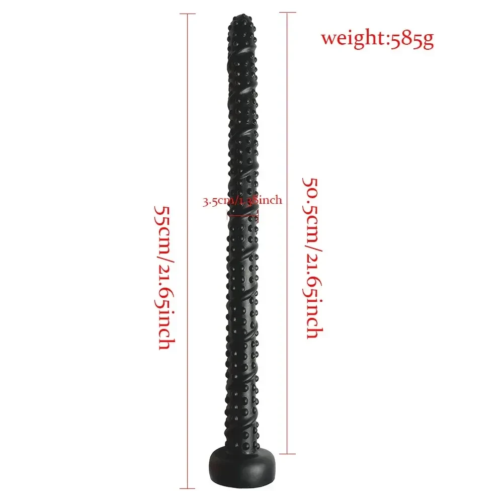 plug anal negro con rosca visible