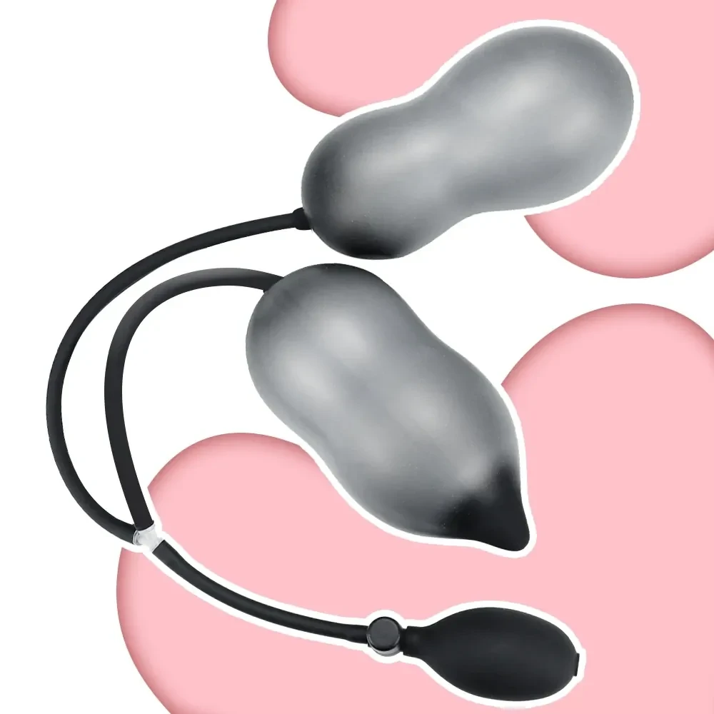 plug anal negro con textura doble