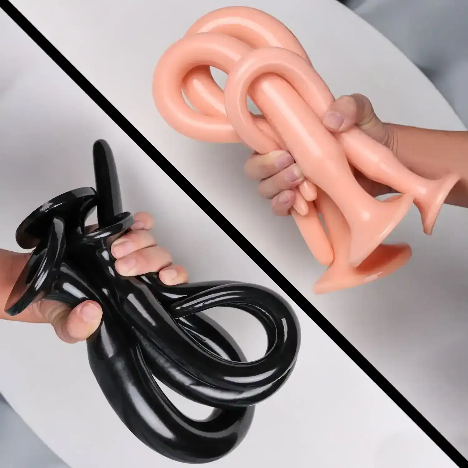 plug anal negro de silicona