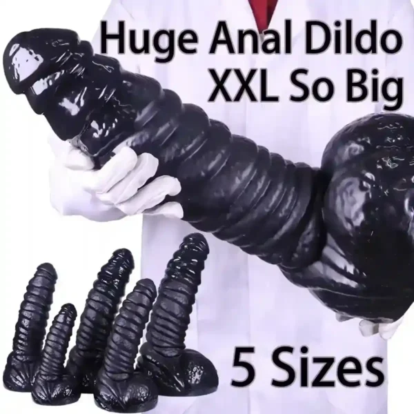 plug anal negro grande forma fantasía