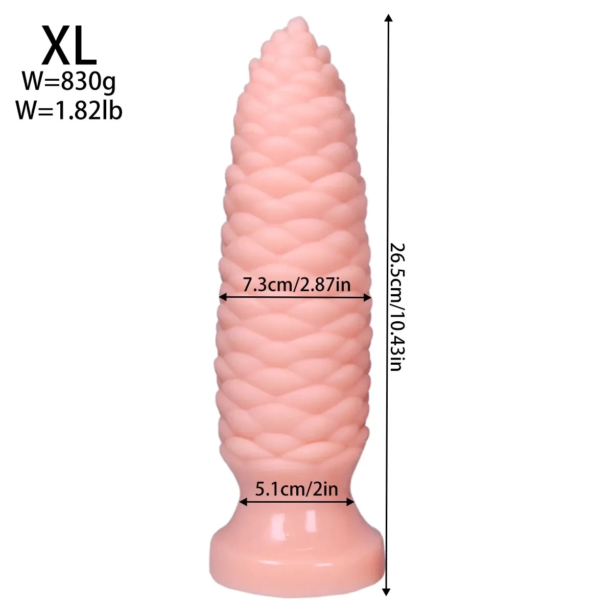 plug anal pequeno con ventosa