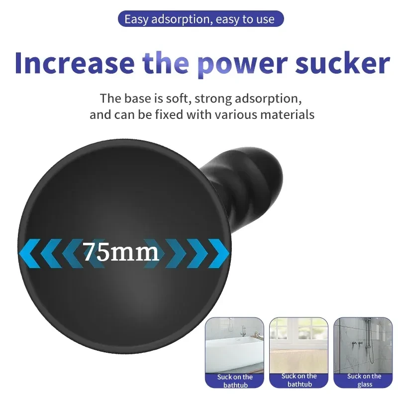 plug anal pequeno con ventosa tpe