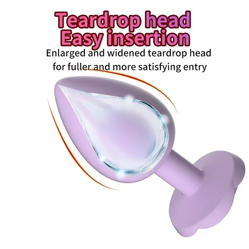 plug anal petalos base rosa