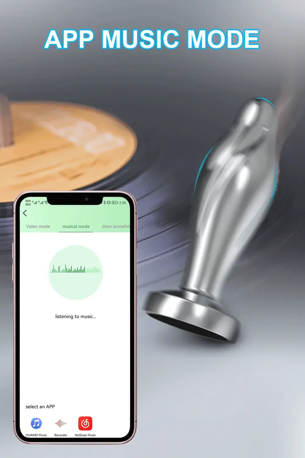 plug anal plateado con control remoto