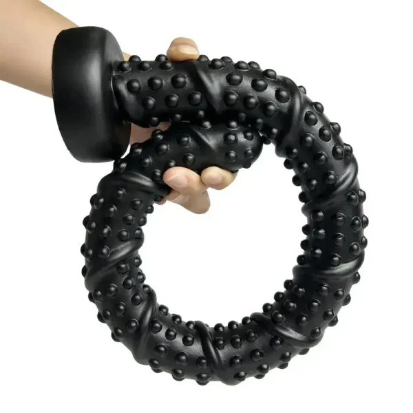 plug anal pvc negro texturizado