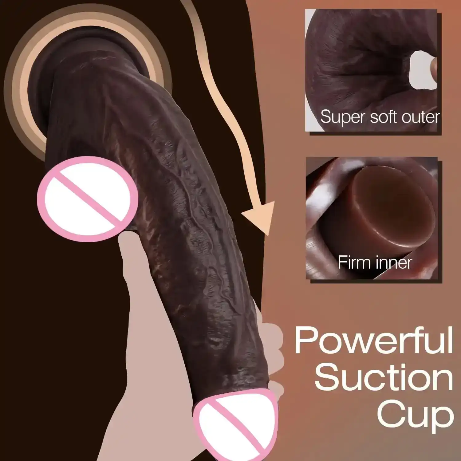 plug anal realista silicona médica